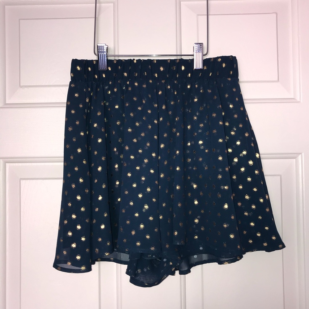 SMYM gold dot carlos shorts
